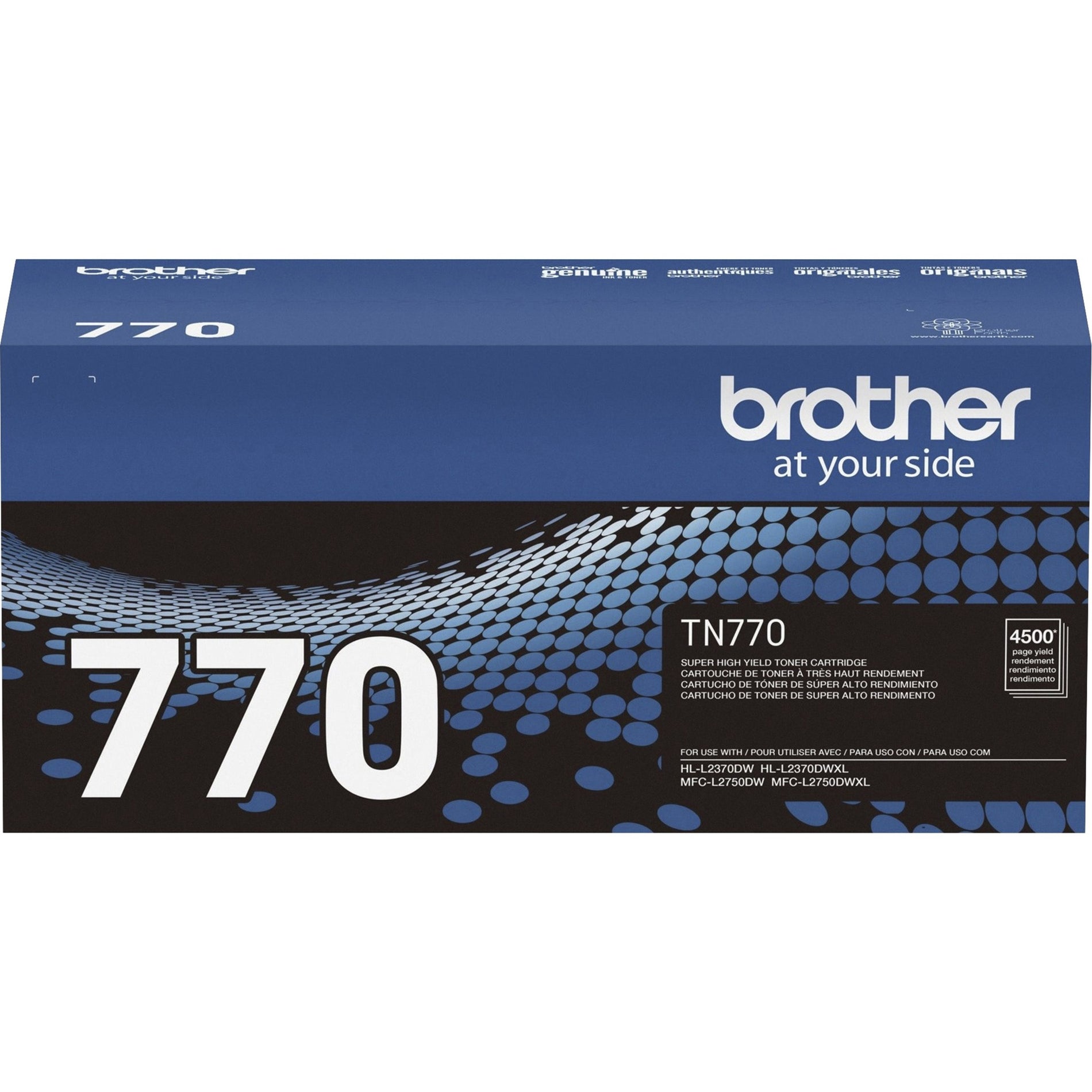 Brother TN-770 Super High Yield Toner Cartridge - Black, 4500 Pages