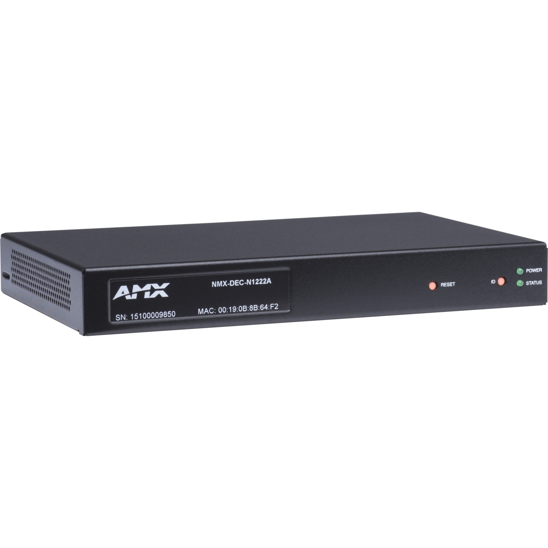 AMX FGN1222A-SA NMX-DEC-N1222A Minimal Proprietary Compression Video Over IP Decoder with PoE, AES67 Support