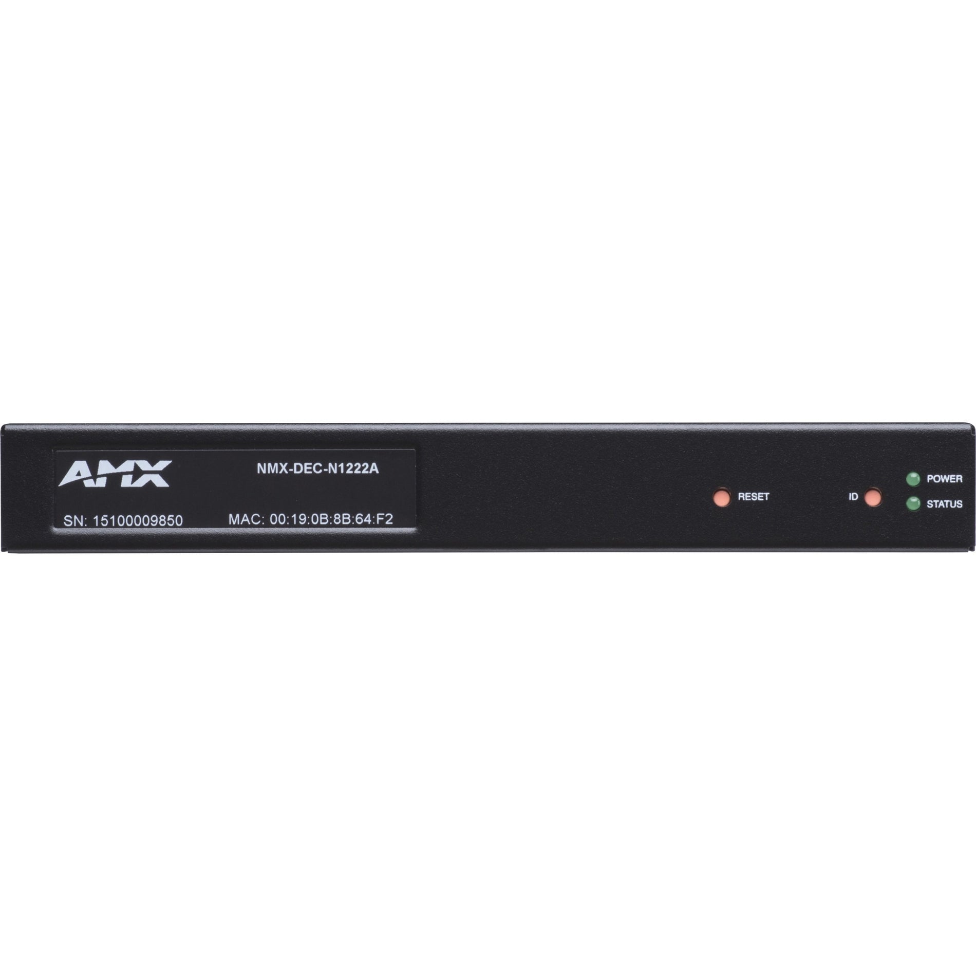 AMX FGN1222A-SA NMX-DEC-N1222A Minimal Proprietary Compression Video Over IP Decoder with PoE, AES67 Support