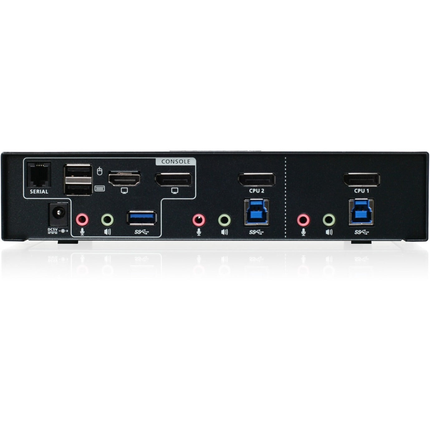 IOGEAR GCS1932M 2-Port 4K DisplayPort KVMP Switch with Dual Video Out and RS-232, Maximum Video Resolution 4096 x 2160, 3 Year Warranty