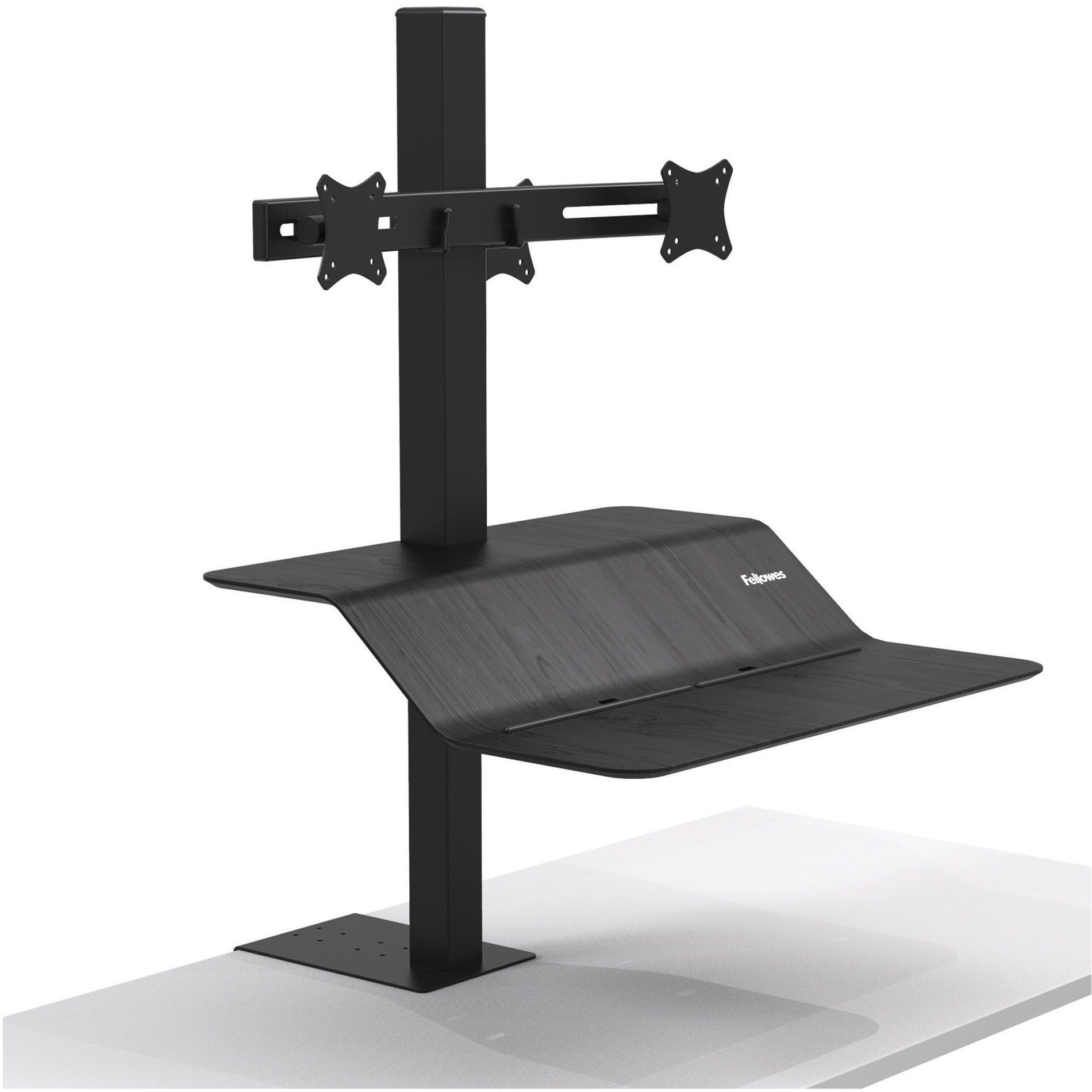 Fellowes 8082001 Lotus VE Dual Sit-Stand Workstation, Clamp Mount