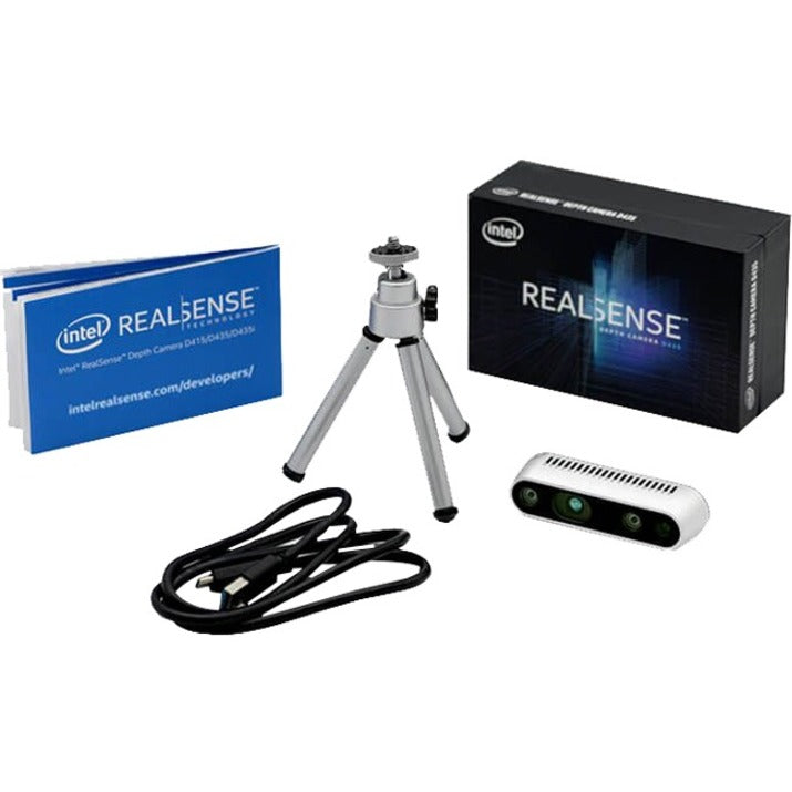 Intel 82635AWGDVKPRQ RealSense Depth Camera D435 Webcam, 30 fps, USB 3.0