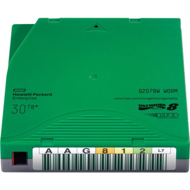 HPE Q2078W LTO-8 Ultrium 30TB WORM Data Cartridge, High Capacity Storage Solution