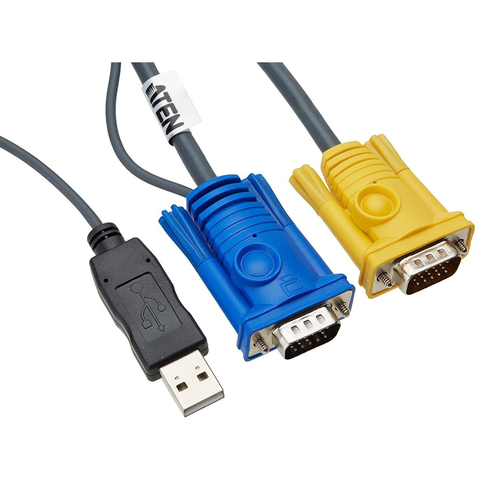 ATEN 2L5202UP PS/2 to USB Intelligent KVM Cable, 6ft