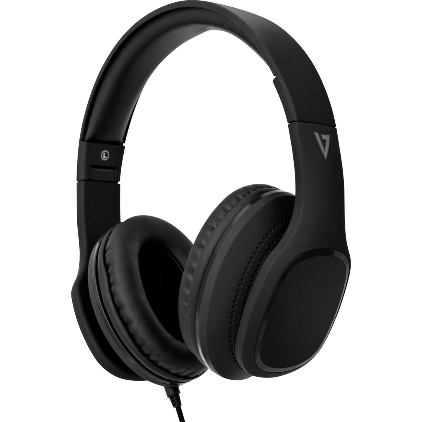 V7 HA701-3NP Over-Ear Headphones with Microphone - Black, Noise Canceling, 2 Year Warranty