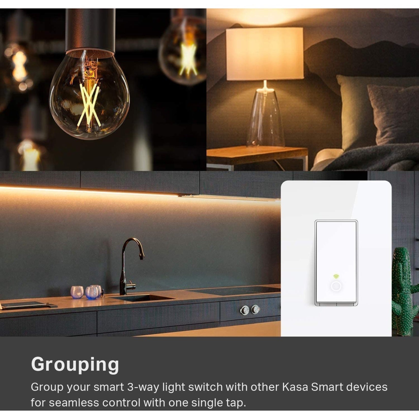 Kasa Smart 3-Way Switch Kit - Control Your Lights Wirelessly [Discontinued]