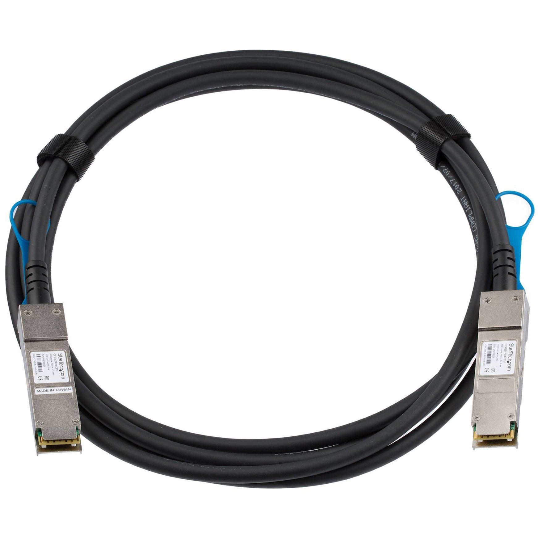 StarTech.com QFXQSFPDAC3M Juniper QFX-QSFP-DAC-3M Compatible - QSFP+ Direct Attach Cable - 3 m (9.8 ft.), Passive, 40 Gbit/s