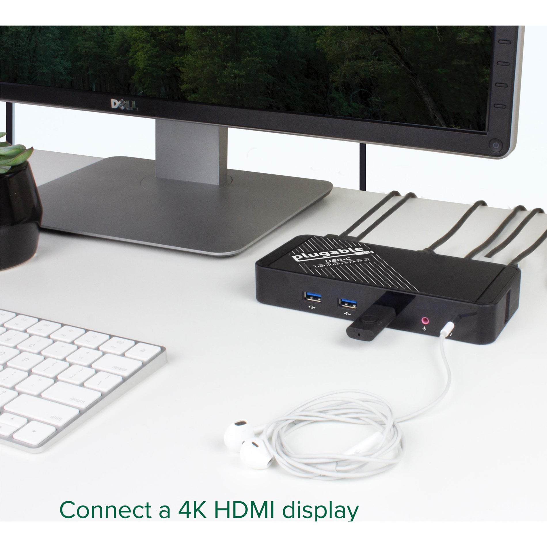 Plugable UD-CA1A USB-C Docking Station with Charging, Thunderbolt 3 and USB-C Compatibility, 2 Year Warranty
