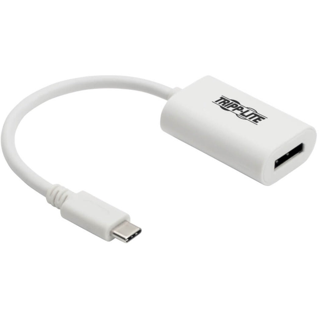 Tripp Lite U444-06N-DP4K6W USB-C to 4K Adapter, White - Connect Your USB-C Device to a 4K Display