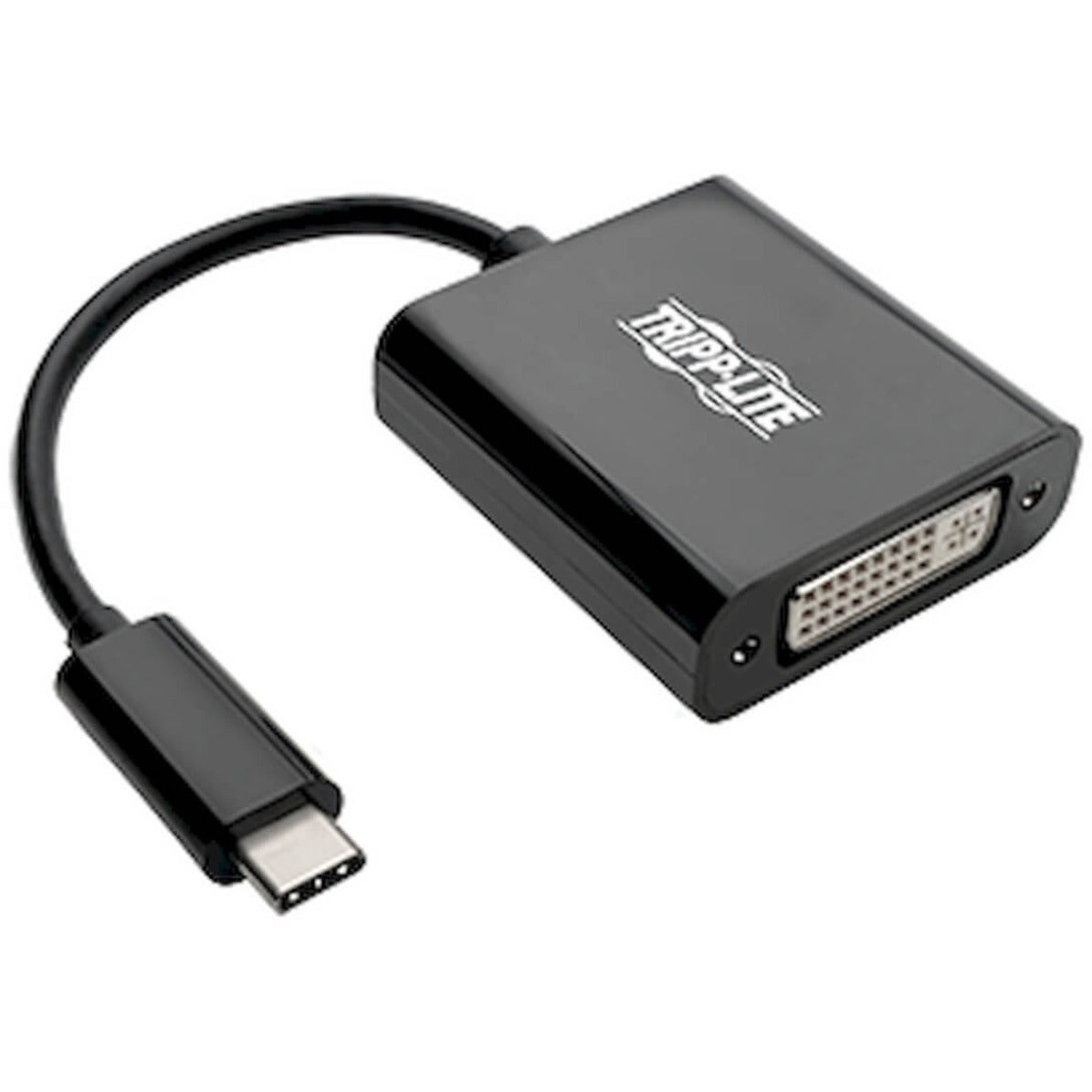 Tripp Lite U444-06N-DVIBAM USB-C to DVI Adapter, USB 3.1, Thunderbolt 3, 1080p - M/F, Black