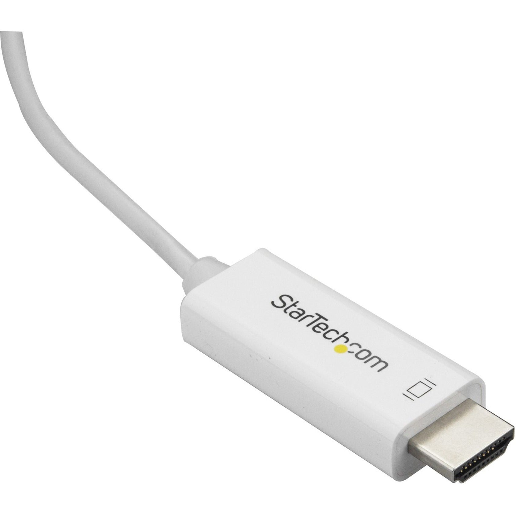 StarTech.com CDP2HD2MWNL 2m USB-C to HDMI Cable - 4K at 60Hz, White
