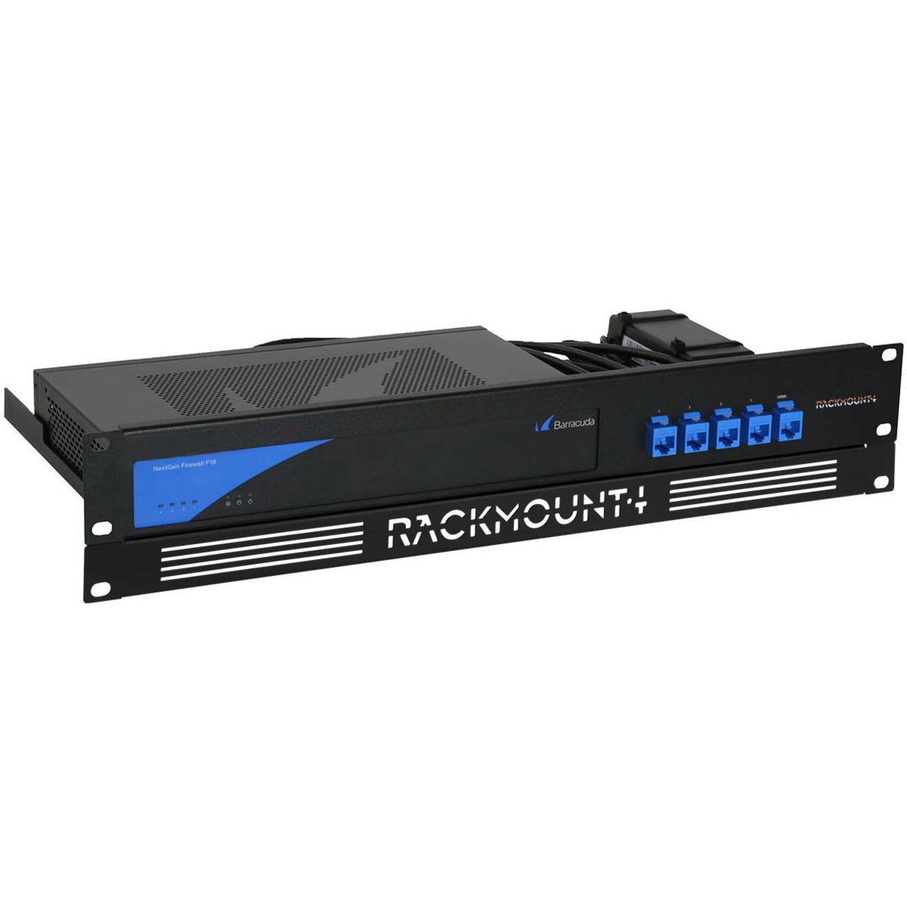 RACKMOUNT.IT RM-BC-T1 Rack Shelf, 19" 2U Jet Black, Firewall Application