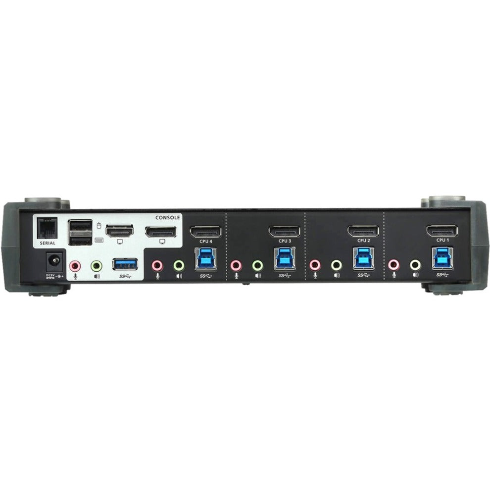 ATEN CS1924M 4-Port USB 3.0 4K DisplayPort MST KVMP Switch, Cables Included