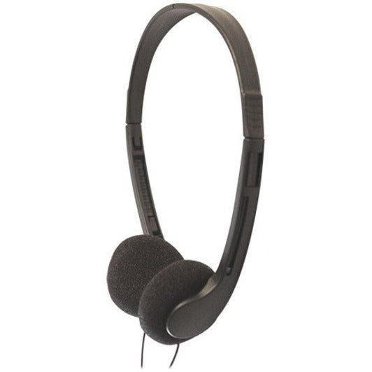 Avid Education 2AE0-8STERE-O32 AE-08 Headphone, Lightweight Single Use, 3.5mm Plug, Black