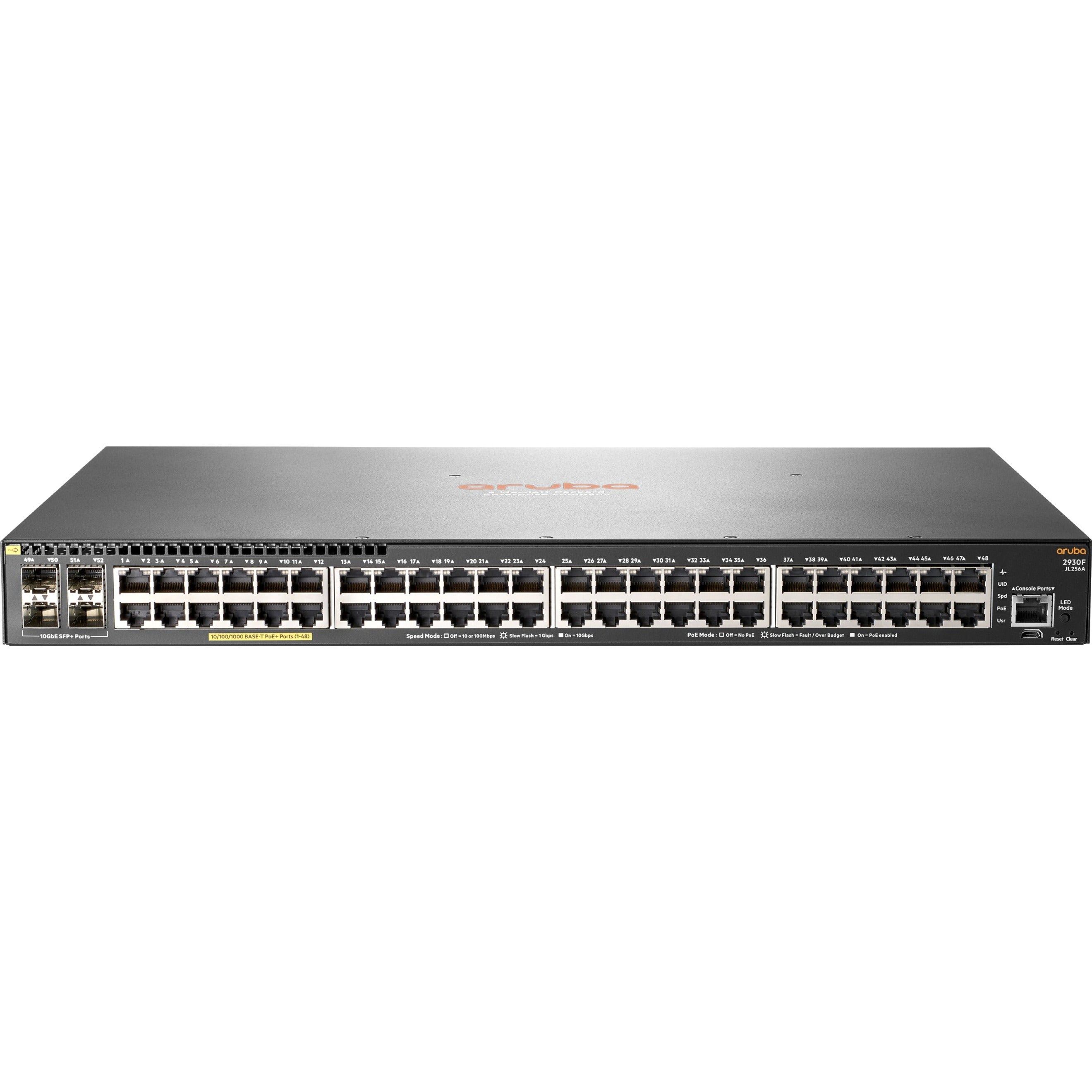 Aruba 2930F 48G PoE+ 4SFP+ 740W Switch, Layer 3 Switch, 48 Gigabit Ethernet Ports