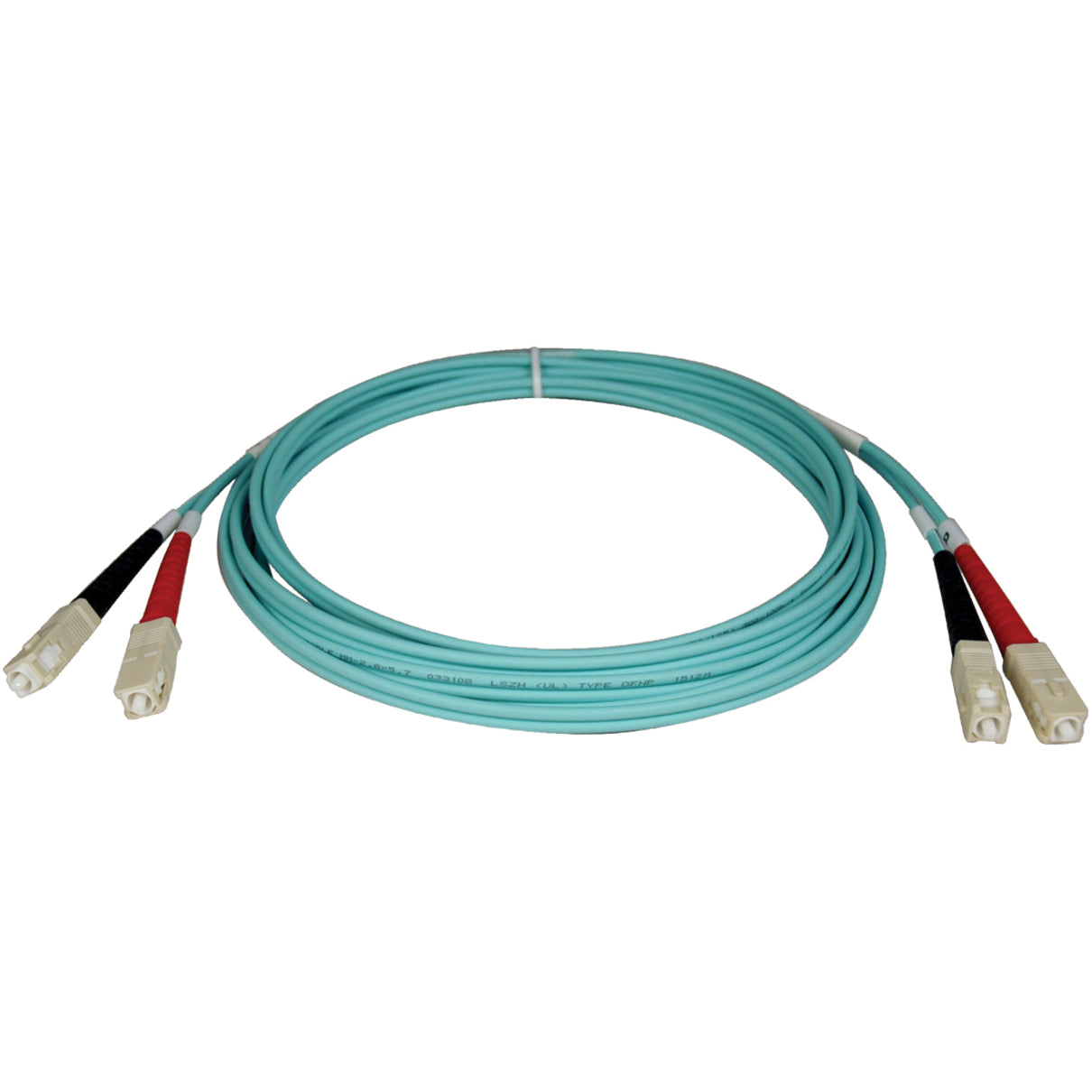 Tripp Lite N806-15M Fiber Optic Duplex Patch Network Cable, 49.20 ft, Multi-mode, Aqua