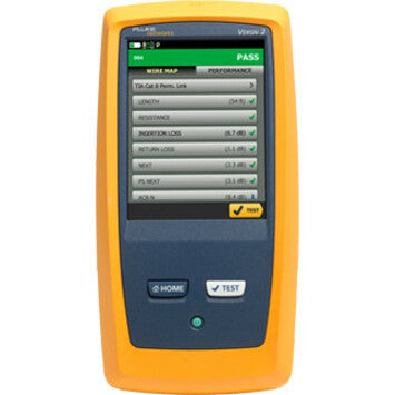 Fluke Networks DSX2-8000 Cable Analyzer, Twisted Pair Cable Testing, 40 Gigabit Ethernet