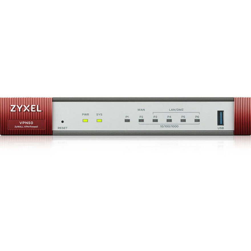 ZYXEL VPN50 ZyWALL Network Security/Firewall Appliance, 4-Port Gigabit Ethernet, AES (256-bit) Encryption
