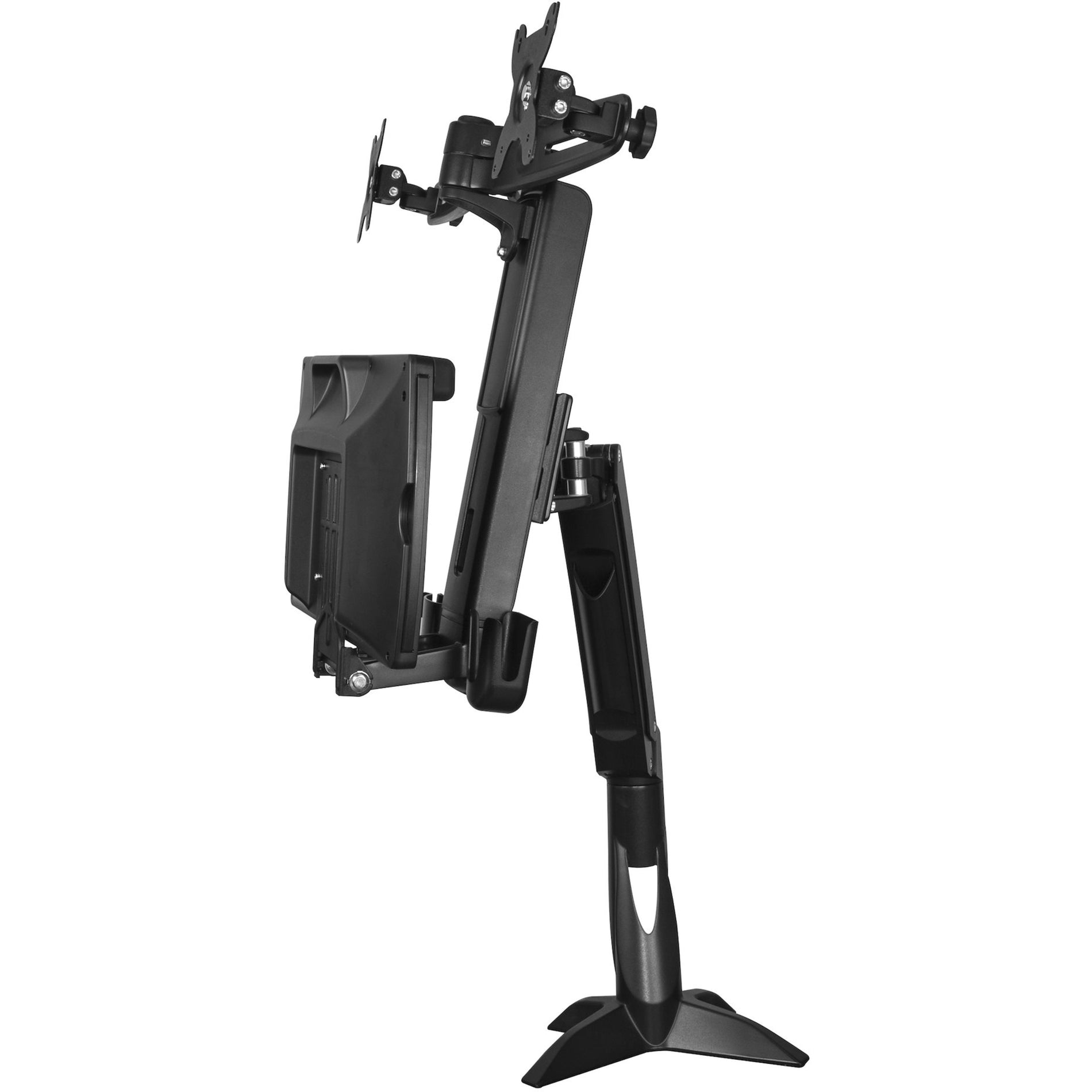 StarTech.com ARMSTSCP2 Sit-Stand Dual-Monitor Arm, Height Adjustable Ergonomic Desk, Holds Two VESA Mount Monitors up to 24in [Discontinued]