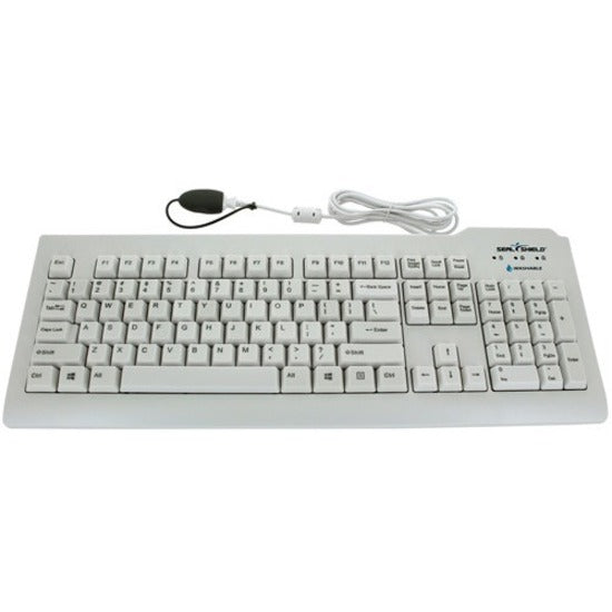 Seal Shield SSWKSV207GL Silver Seal Glow Waterproof Keyboard Long Cable, QWERTY, USB, 2 Year Limited Warranty