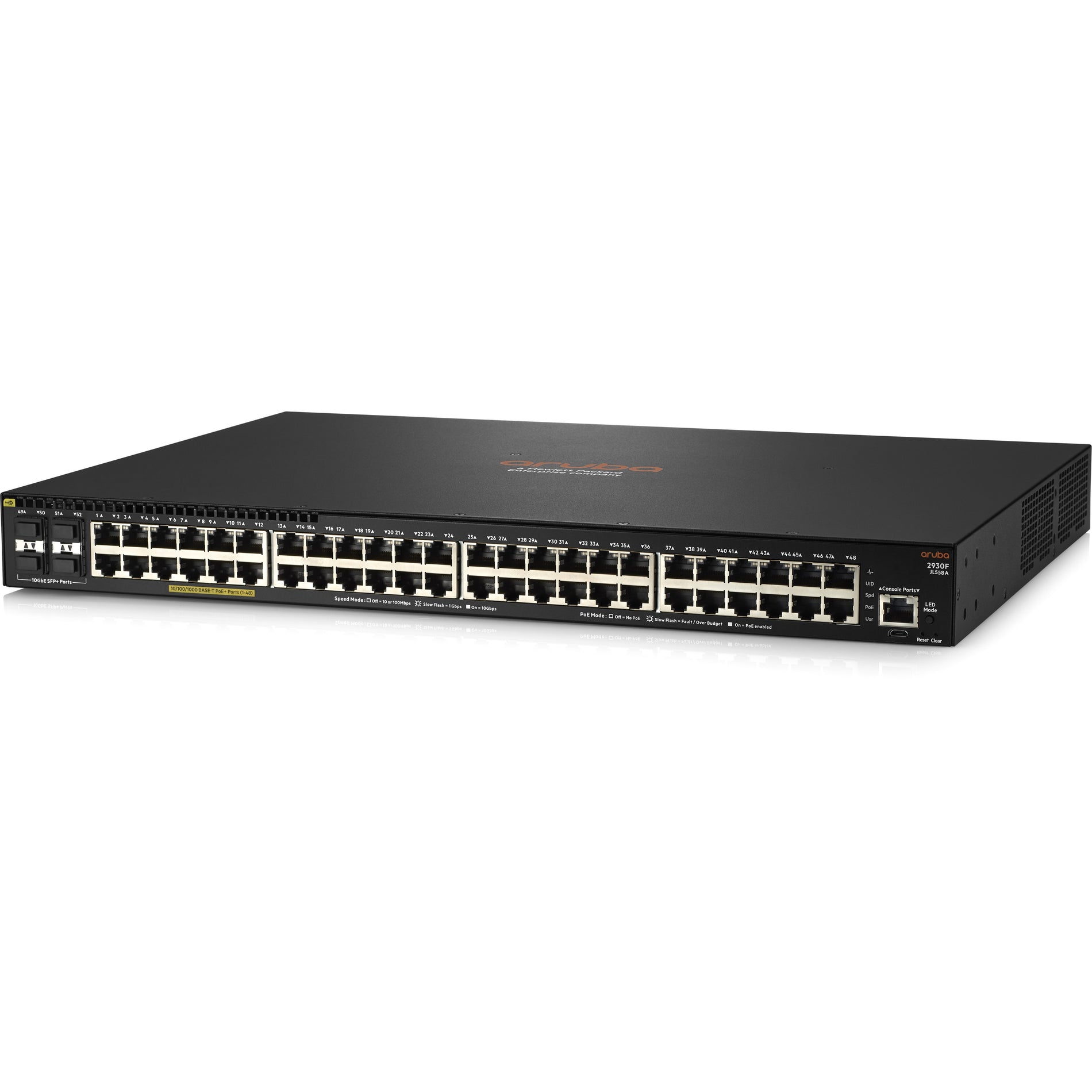Aruba JL558A 2930F 48G PoE+ 4SFP+ Switch, High-Performance Networking Solution