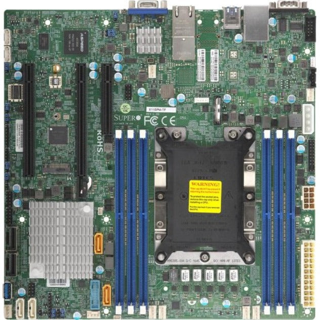 Supermicro MBD-X11SPM-TF-O X11SPM-TF Server Motherboard, C622 DDR4 M2 MATX VGA 2X10GBE 12XSATA RETAIL IN