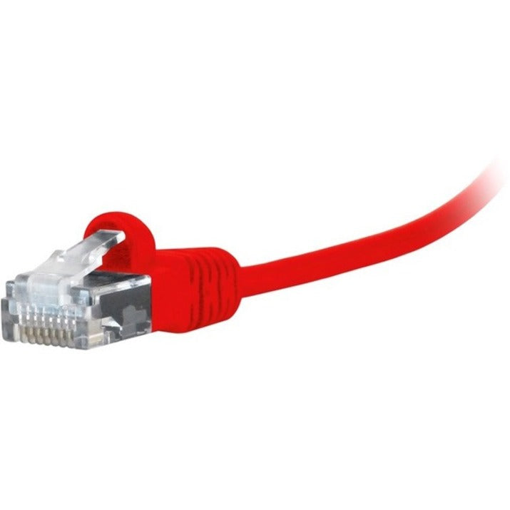 Comprehensive MCAT6-1PRORED MicroFlex Pro AV/IT CAT6 Snagless Patch Cable Red 1ft, Durable and Strain Relief