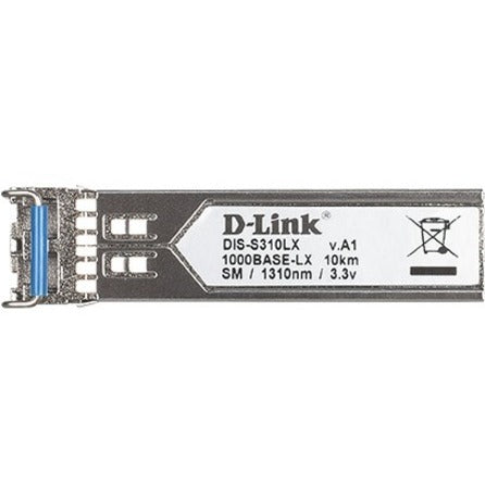 D-Link DIS-S310LX 1-port Mini-GBIC SFP to 1000BaseLX Single-Mode Fibre Transceiver, Gigabit Ethernet, Optical Network
