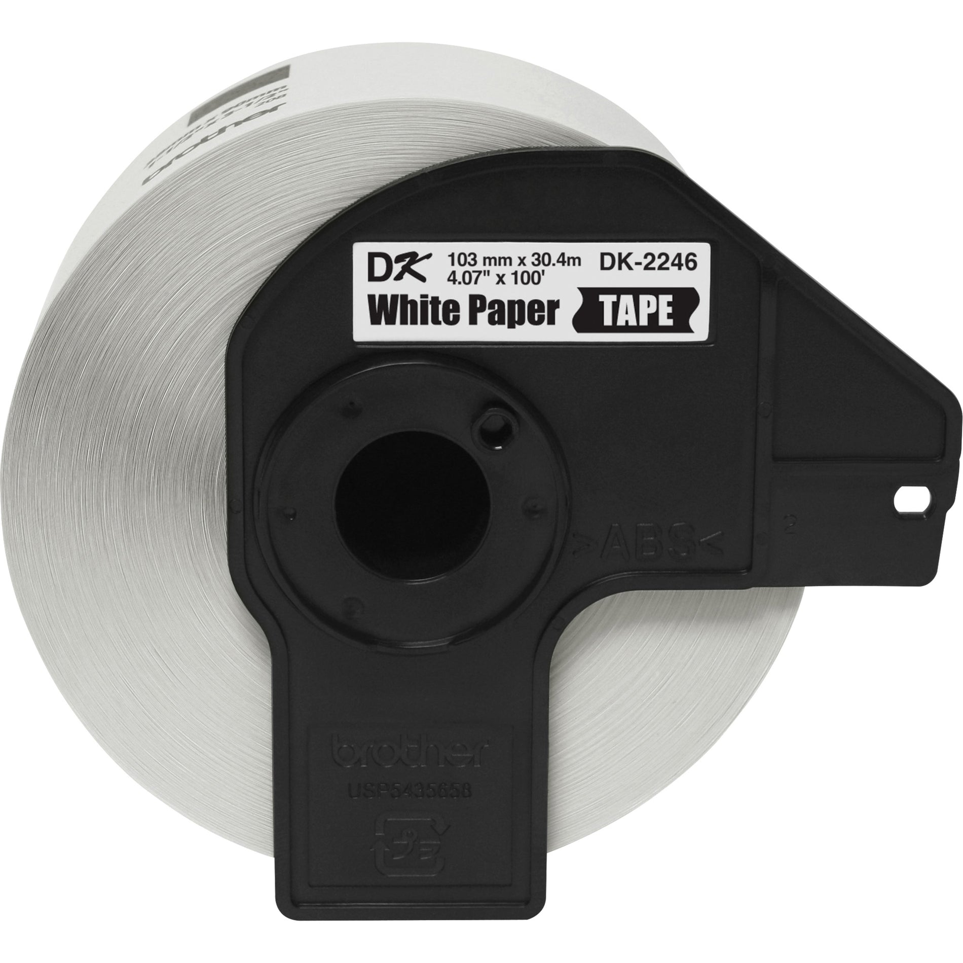 Brother DK2246 Multipurpose Label, Printable, 4 1/16" x 100 ft, White, UL Listed Certification