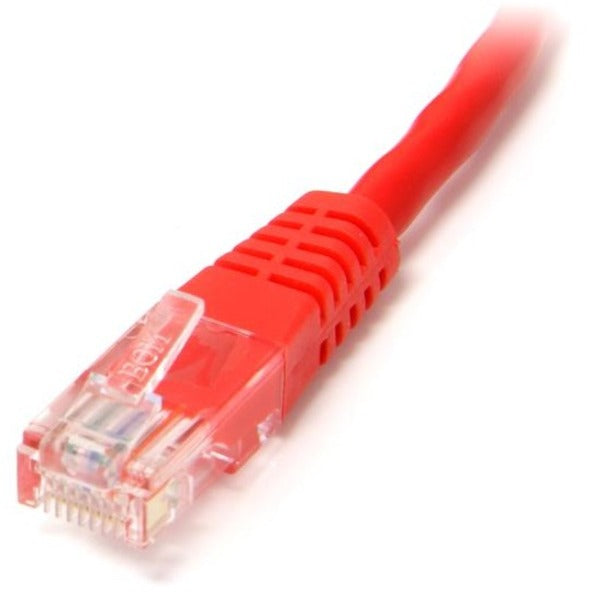 StarTech.com M45PATCH6RD Molded Cat5e UTP Patch Cable, 6 ft Red, Lifetime Warranty
