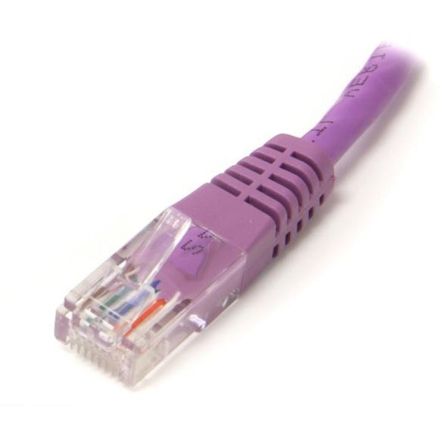 StarTech.com M45PATCH6PL Molded Cat5e UTP Patch Cable, 6 ft Purple, Lifetime Warranty