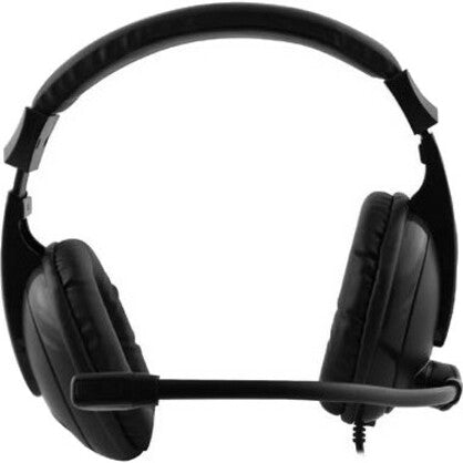 Adesso XTREAM H5 Multimedia Headset with Microphone, Comfortable, Inline Volume Control, Adjustable Headband, Black