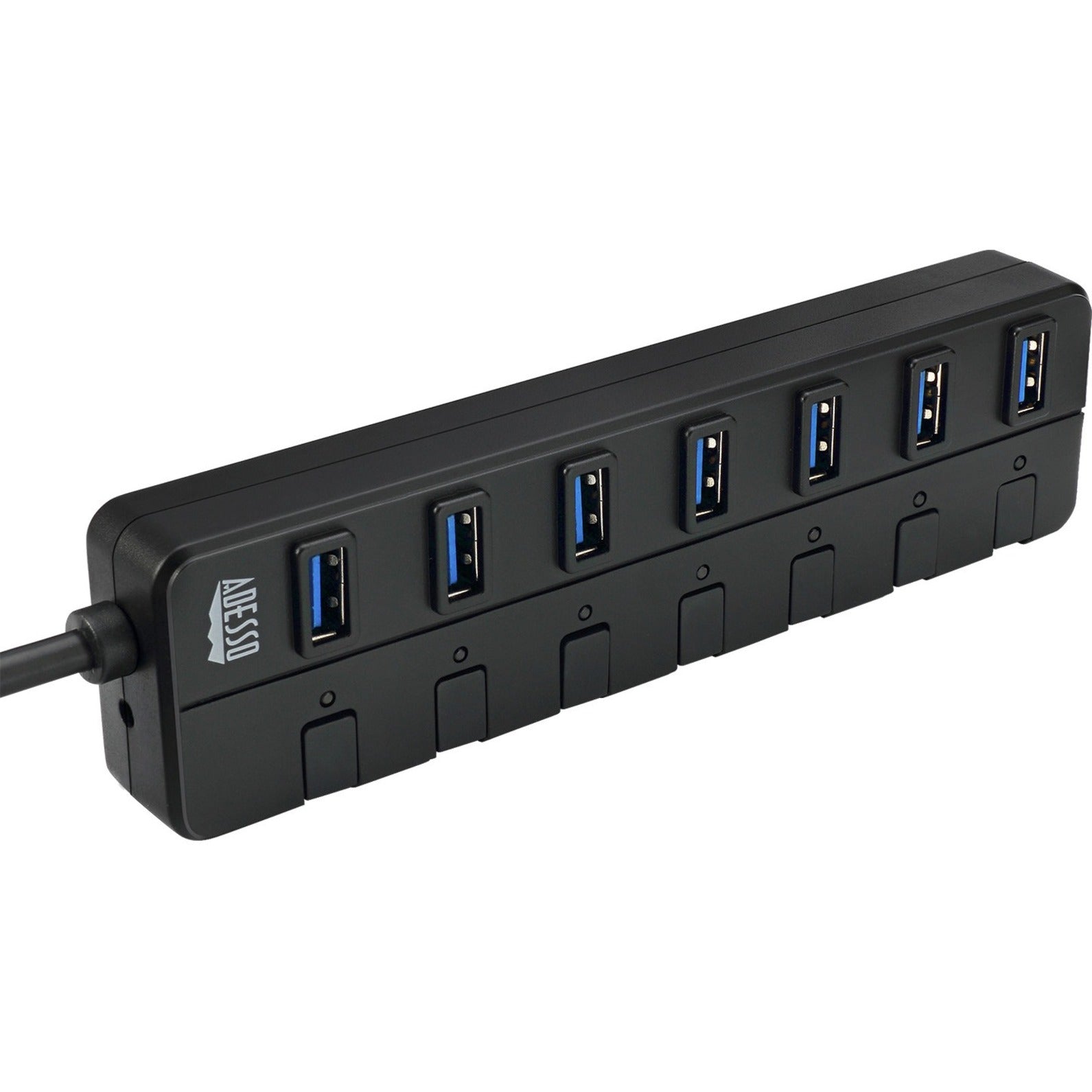 Adesso AUH-3070P 7-ports USB 3.0 Hub with 5V2A Power Adaptor, Mac/PC Compatible