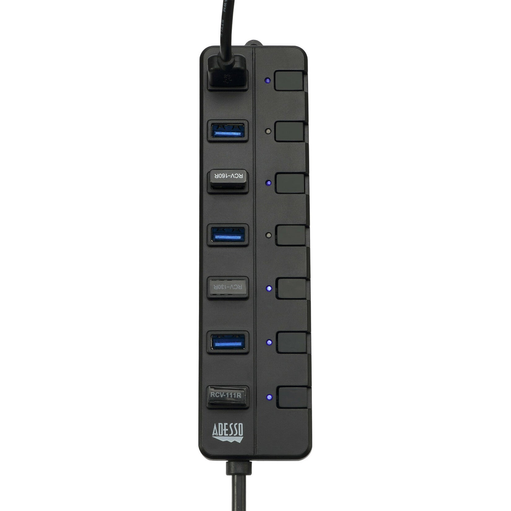 Adesso AUH-3070P 7-ports USB 3.0 Hub with 5V2A Power Adaptor, Mac/PC Compatible