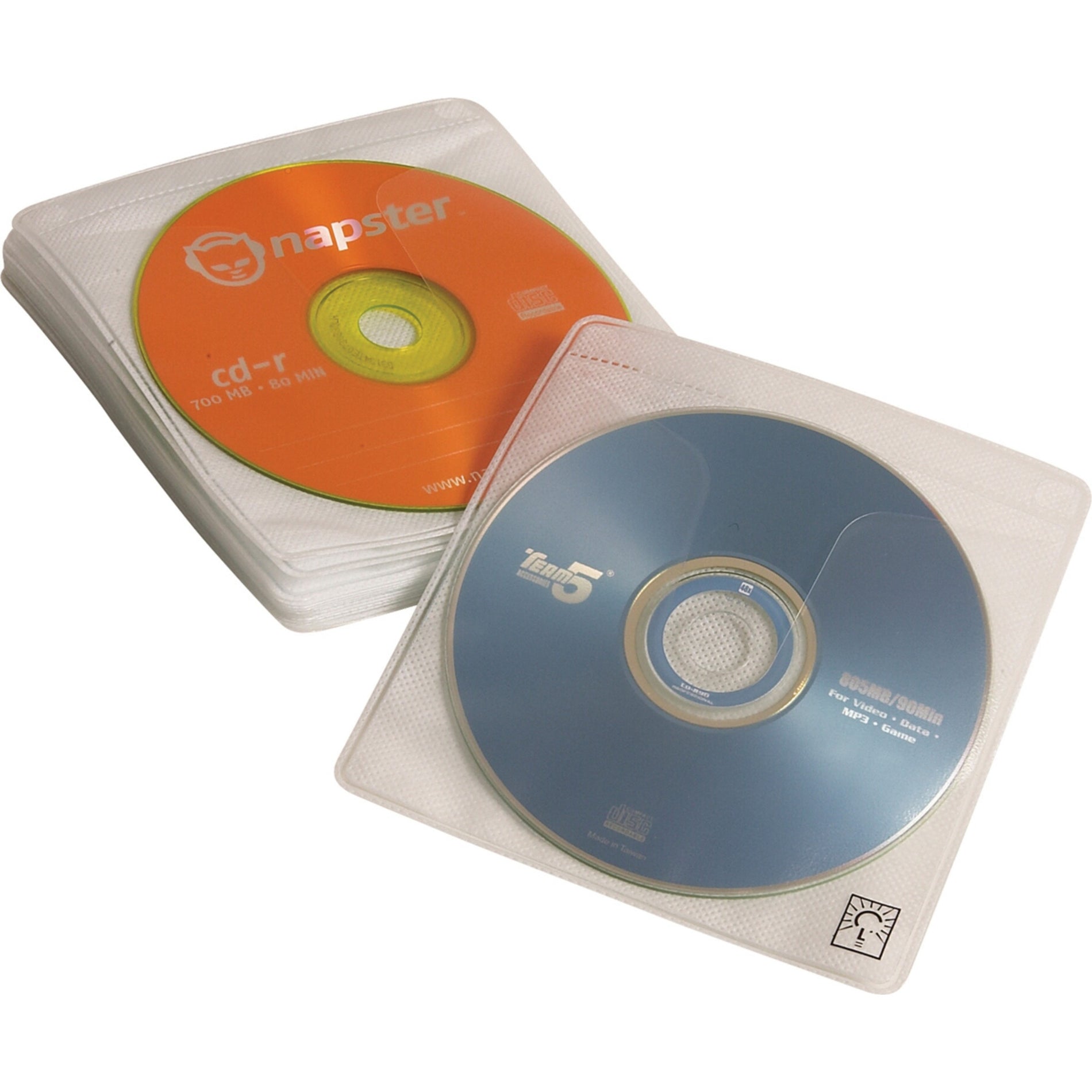 Case Logic 3200340 120 Disc Capacity Double Sided CD ProSleeves&reg;, Optical Disc Album Refill Page