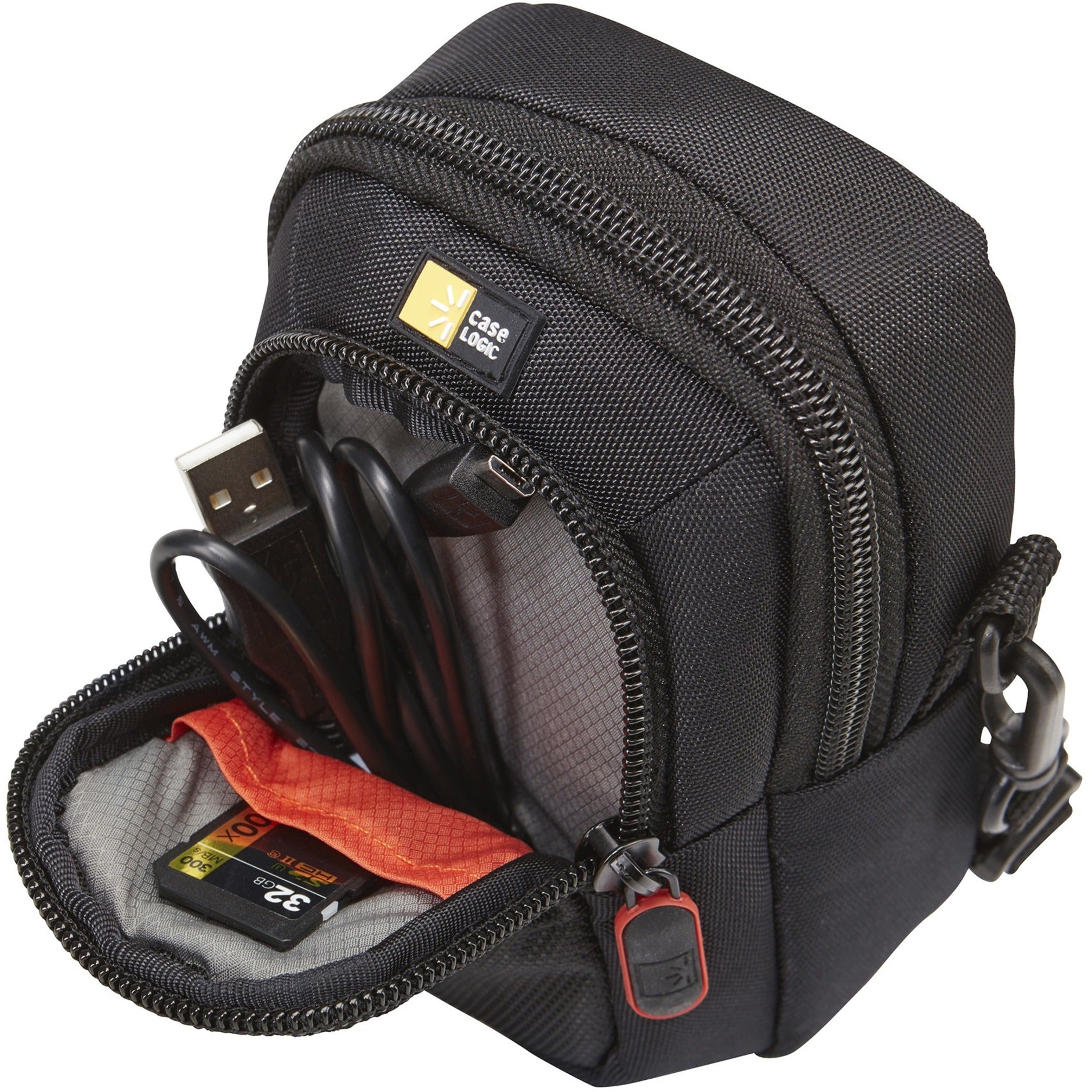 Case Logic 3203461 Advanced Point & Shoot Camera Case, Shoulder Strap, Black