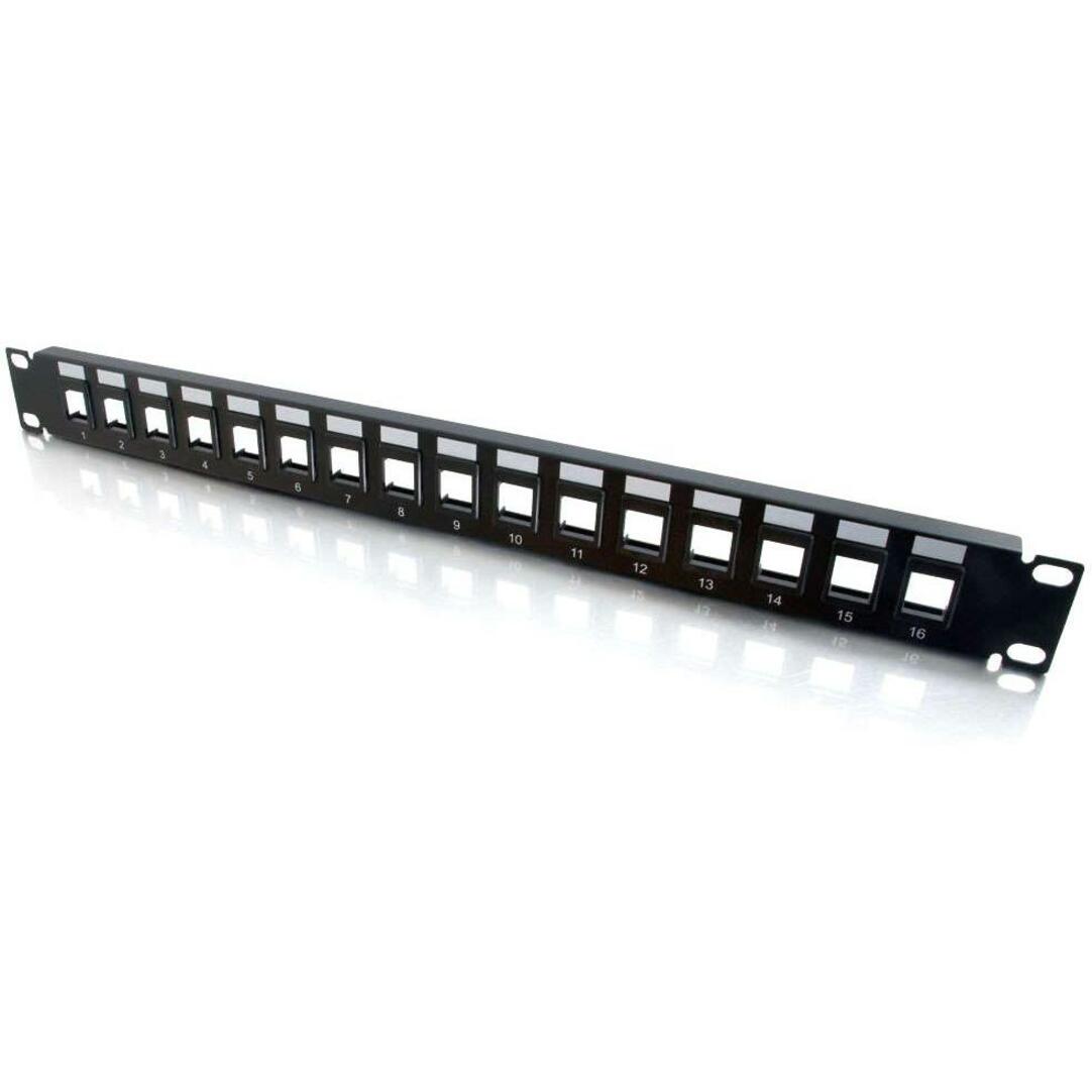 C2G 03858 16 port Blank Keystone/Multimedia Patch Panel, Perfect configurable solution for setting up a network
