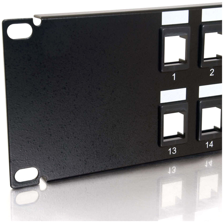 C2G 03859 24 port Blank Keystone/Multimedia Patch Panel, Perfect configurable solution for setting up a network