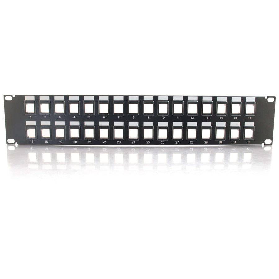 C2G 03860 32 port Blank Keystone/Multimedia Patch Panel, Perfect configurable solution for setting up a network