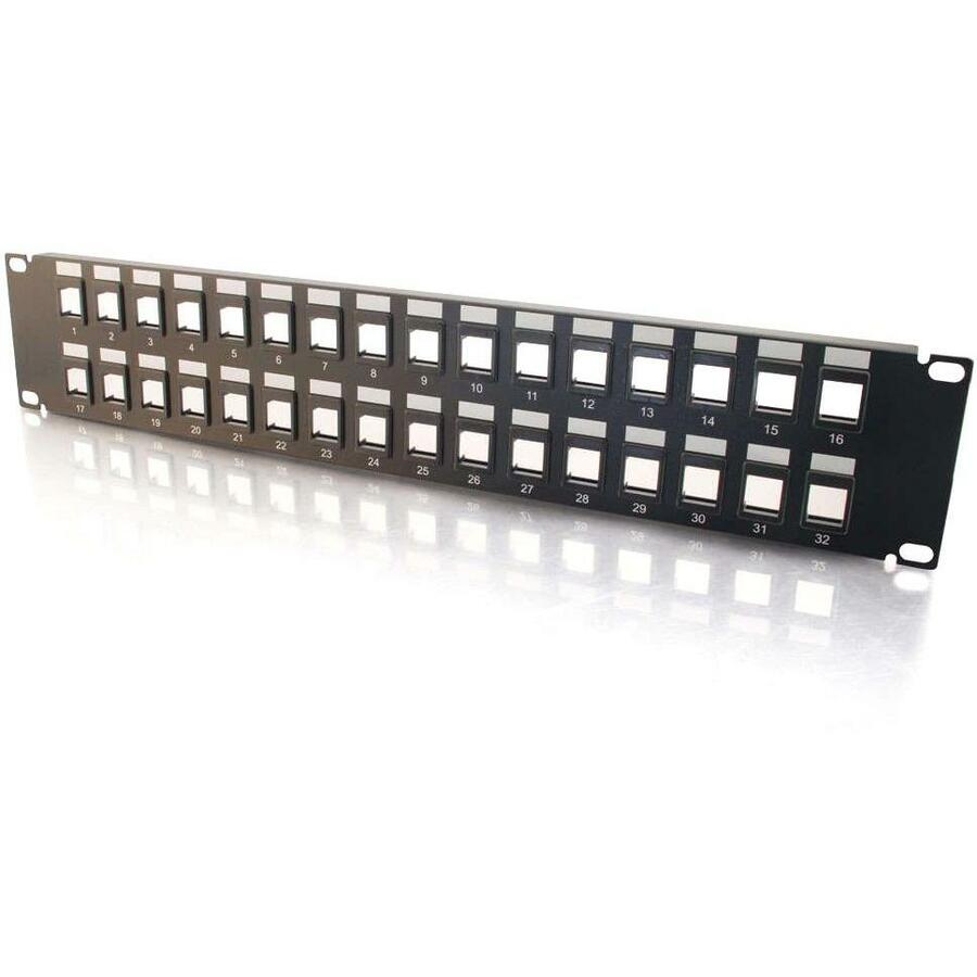 C2G 03860 32 port Blank Keystone/Multimedia Patch Panel, Perfect configurable solution for setting up a network