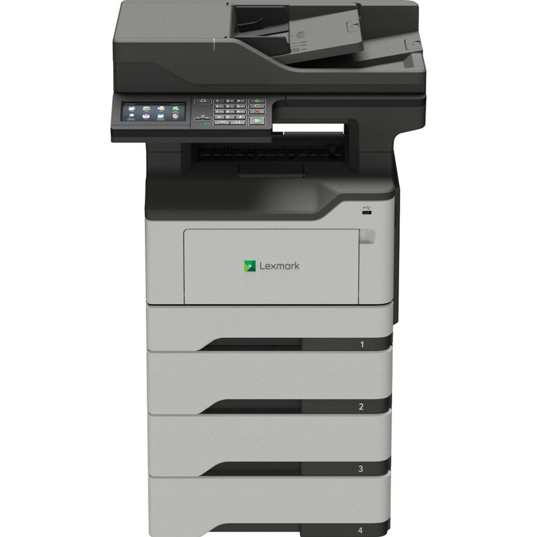 Lexmark 36S0840 MX522adhe Multifunction Monochrome Laser Printer, Automatic Duplex Printing, 46 ppm, 1200 x 1200 dpi