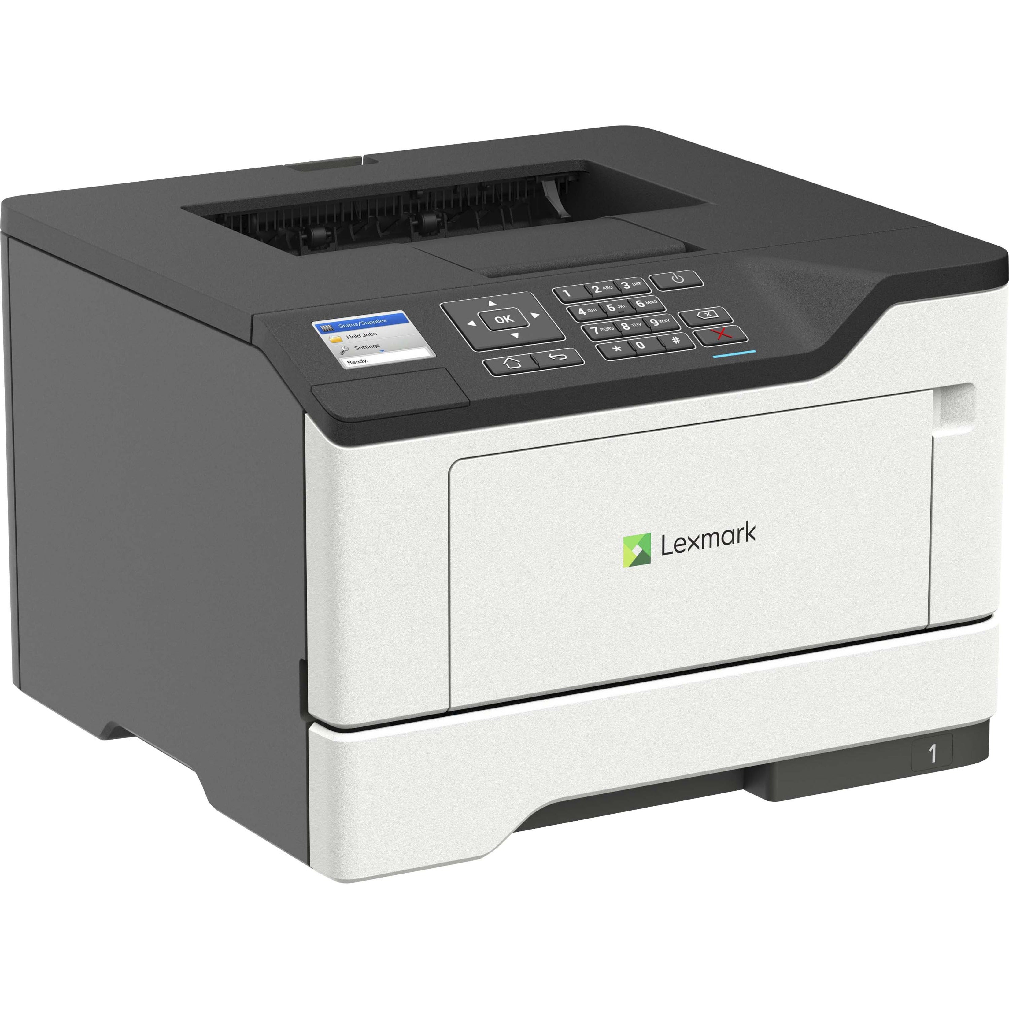 Lexmark 36S0300 MS521dn Laser Printer, Monochrome, Automatic Duplex Printing, 46 ppm, 1200 x 1200 dpi