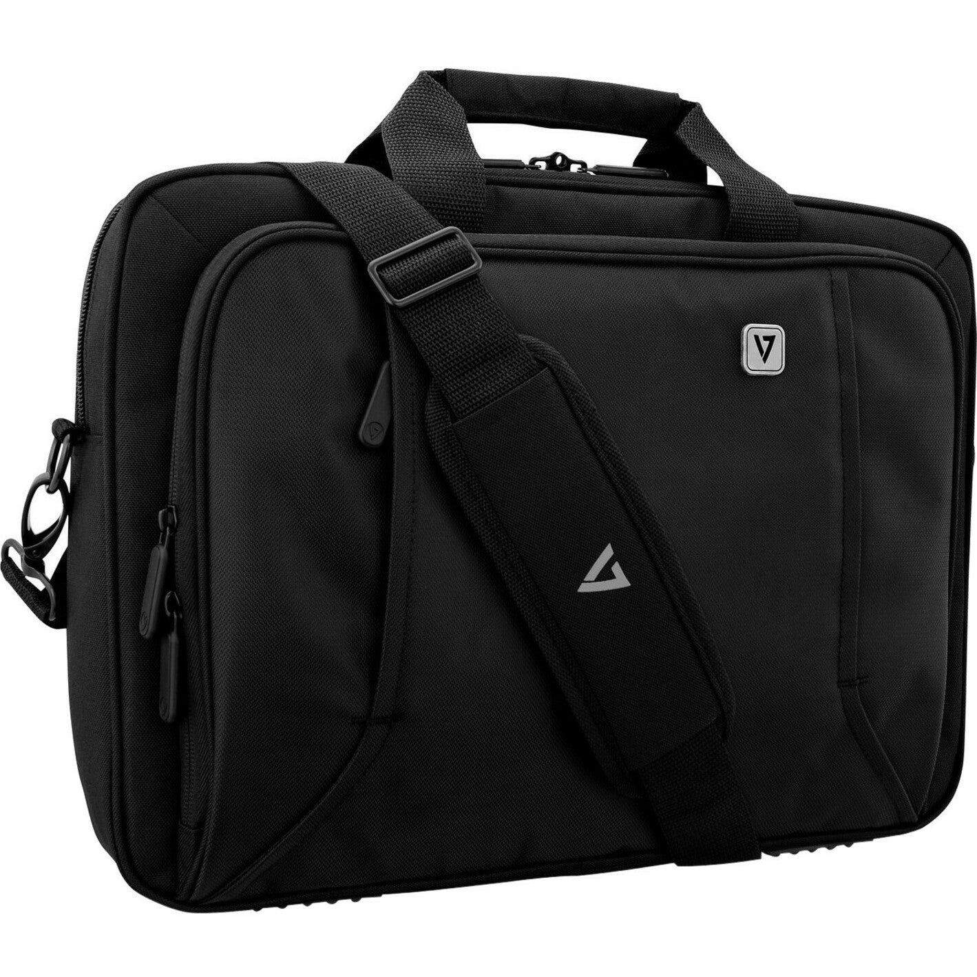 V7 CTP16-BLK-9N 16" Professional Toploading Laptop Case, Black, Lifetime Warranty