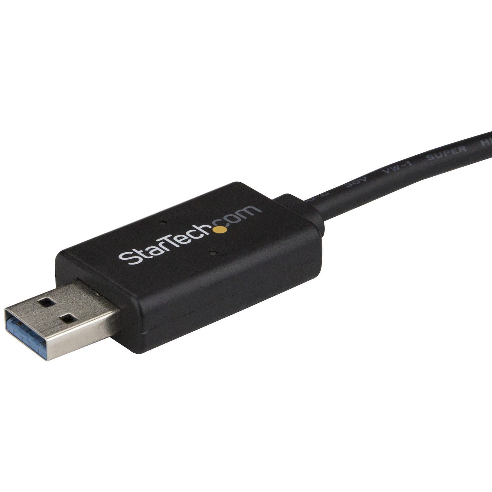 StarTech.com USBC3LINK USB-C to USB 3.0 Data Transfer Cable for Mac and Windows, 2m (6ft), Easy File Transfer