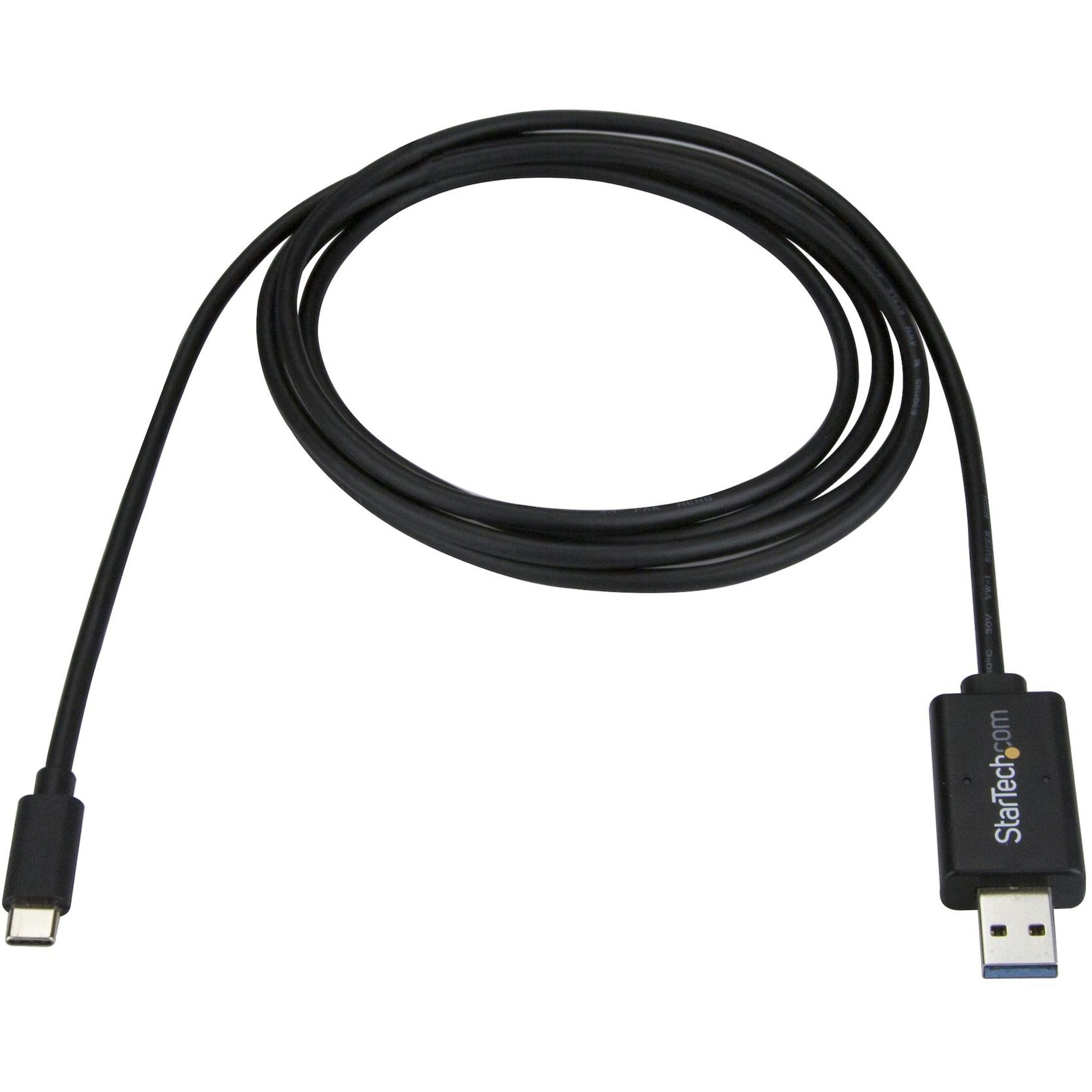 StarTech.com USBC3LINK USB-C to USB 3.0 Data Transfer Cable for Mac and Windows, 2m (6ft), Easy File Transfer
