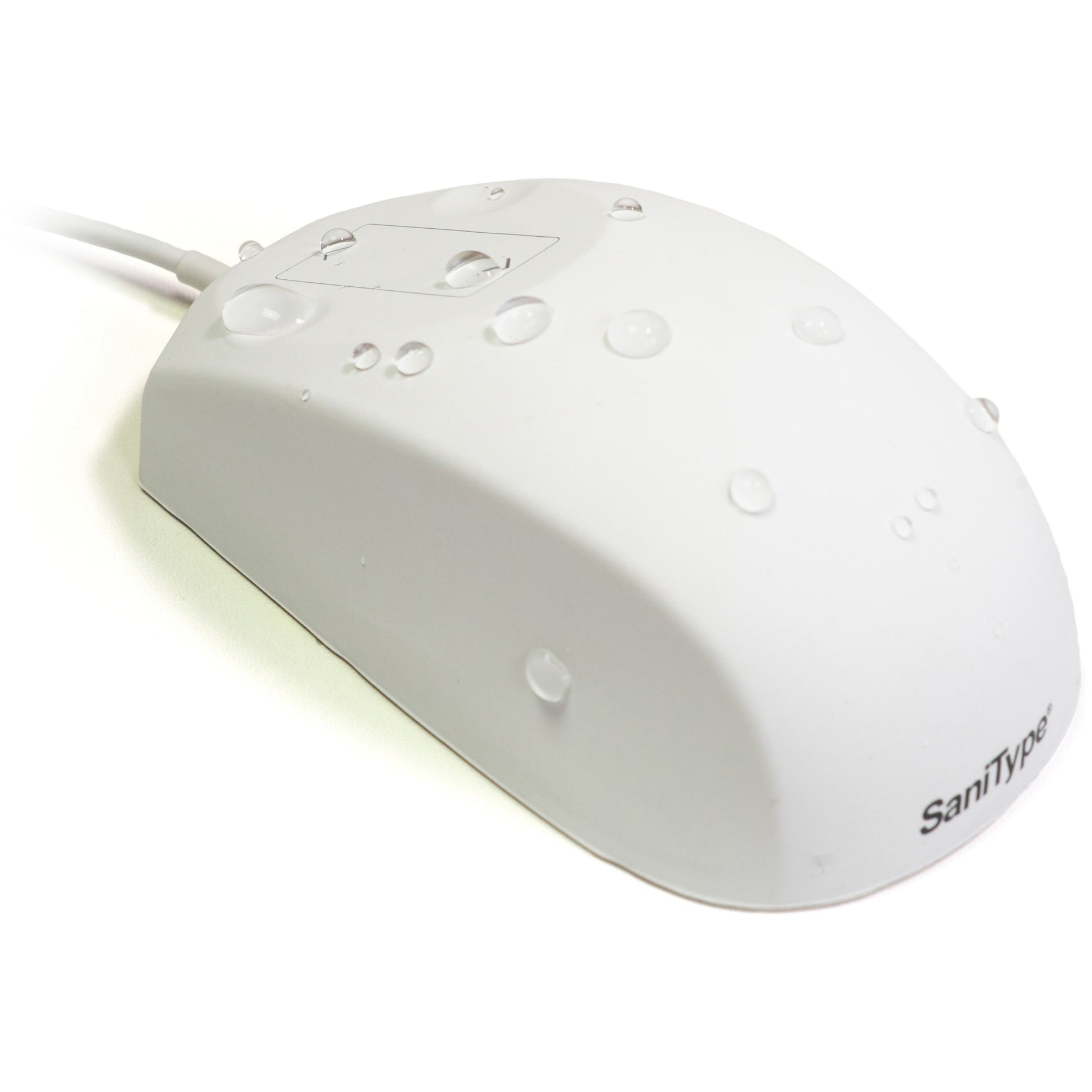 SaniType OMST0C03-W Professional-Grade Optical Waterproof Mouse with Touchpad-Scroll, Hygienic and Sanitary Typing, USB White