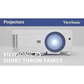 ViewSonic PS600W DLP Projector for Business and Education, Short Throw, 3,500 Lumens, WXGA 1280x800 Resolution