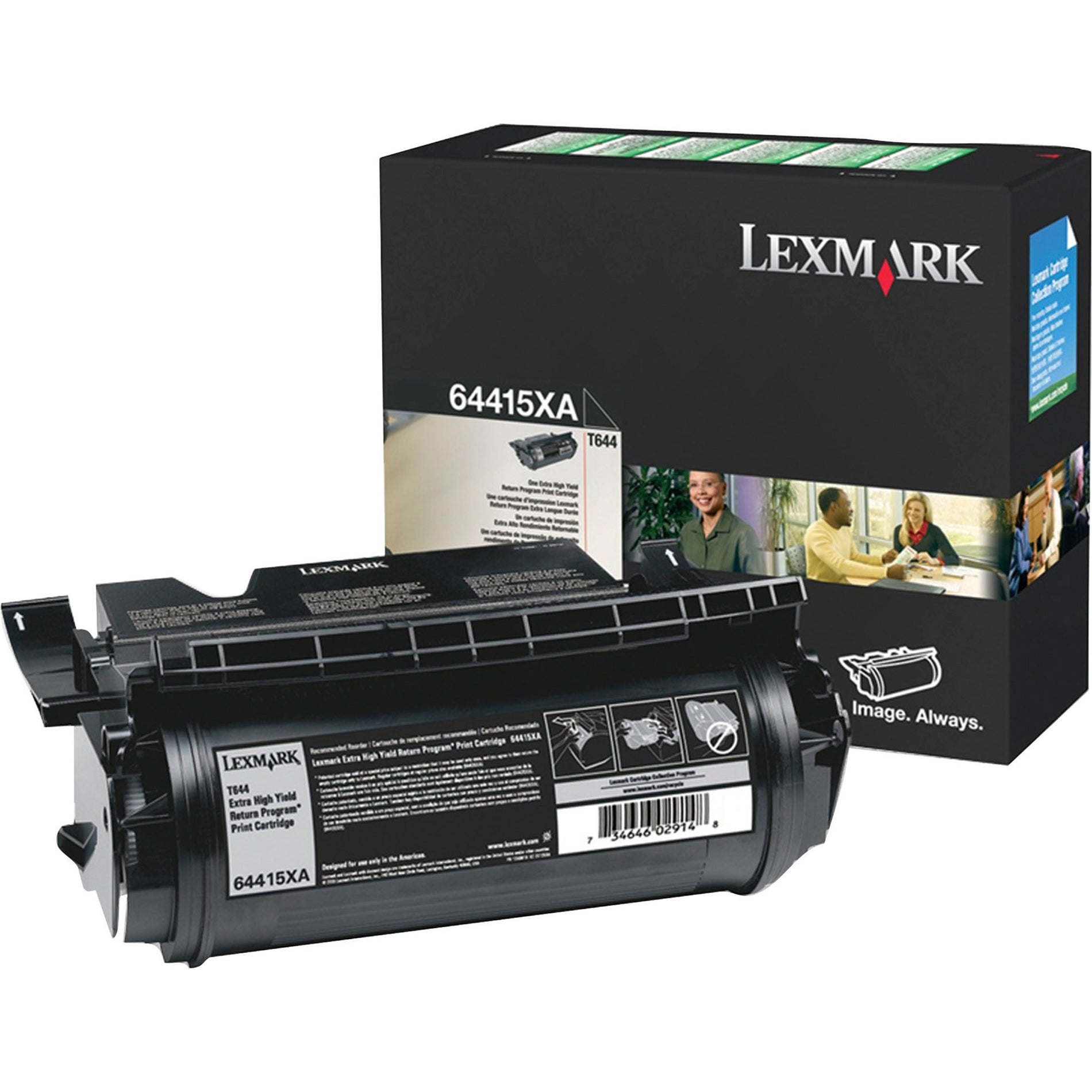 Lexmark 64415XA Original Toner Cartridge, Black, 32,000 Pages Yield
