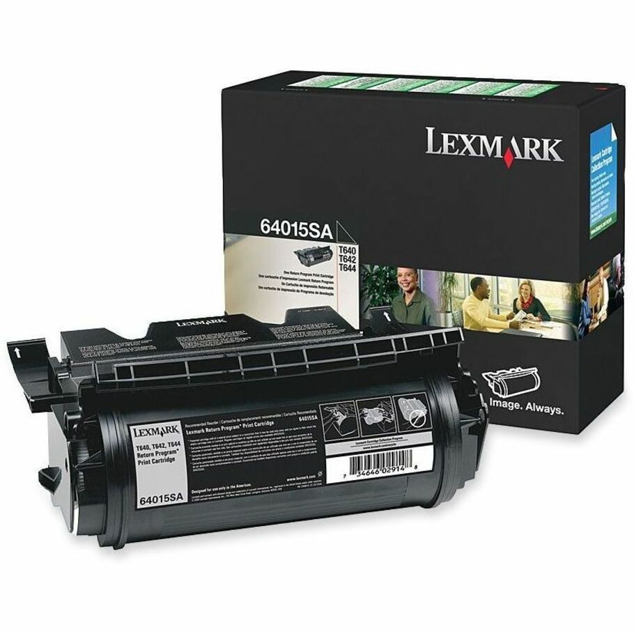 Lexmark 64004HA/64015SA Toner Cartridge, Black, 6000 Pages