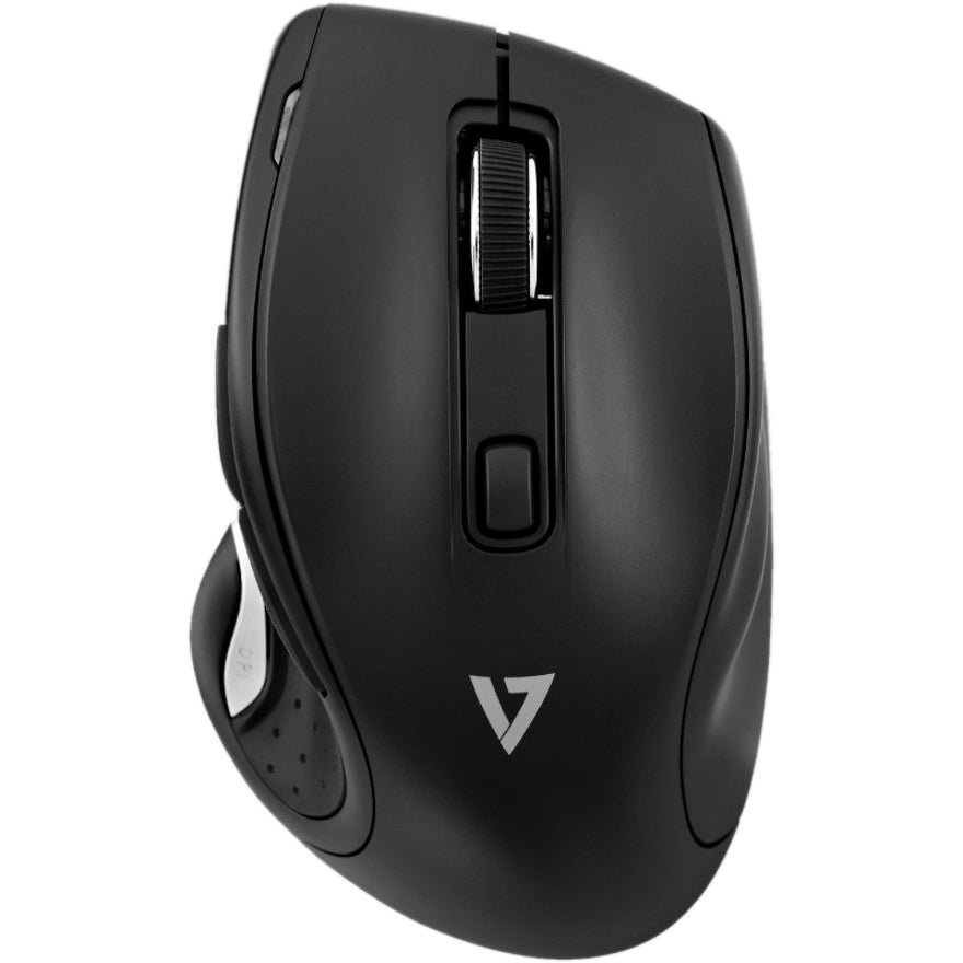 V7 MW600-1N Deluxe 6-Button Wireless Optical Mouse with Adjustable DPI - Black, 2 Year Warranty, 1600 dpi, USB Interface